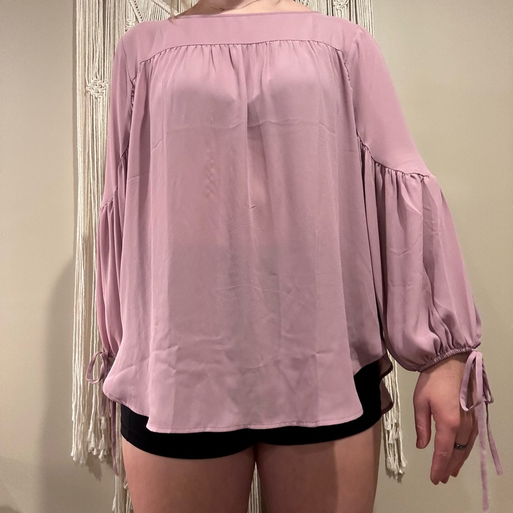 Lilac shear blouse